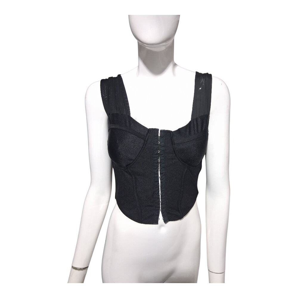Y2K Vintage Julia Womens size L Babydoll Whimsigoth Witchy Gothic Emo Corset Top